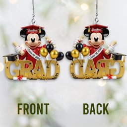 Class Of 2025 - Personalized Mouse Transparent Car Ornament – view 5