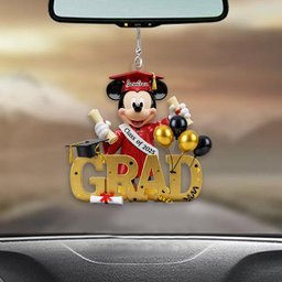 Class Of 2025 - Personalized Mouse Transparent Car Ornament – view 4
