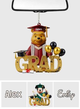 Class Of 2025 - Personalized Mouse Car Ornament – view 7