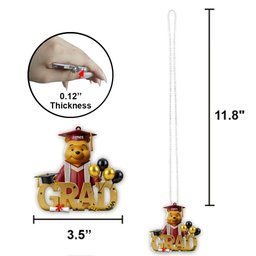 Class Of 2025 - Personalized Mouse Car Ornament – view 3