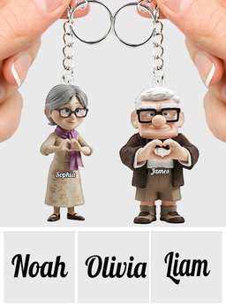 You & Me - Personalized Couple Keychain – view 7