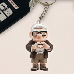 You & Me - Personalized Couple Keychain – view 4