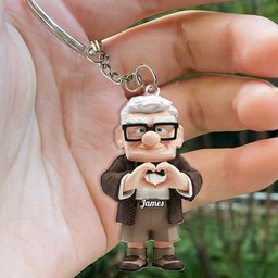 You & Me - Personalized Couple Keychain – view 5