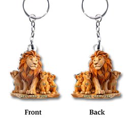 Best Dad Ever - Personalized Father Custom Shaped Keychain – view 6
