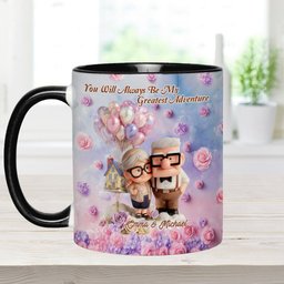 You Will Always Be My Greatest Adventure - Personalized Couple Accent Mug – view 6
