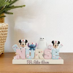 Cutie Nurse Desk Decor - Personalized Mouse Custom Shaped Acrylic Plaque – view 3