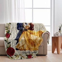 I Love You - Personalized Couple Blanket – view 2