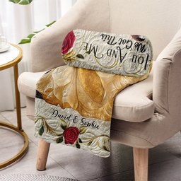 I Love You - Personalized Couple Blanket – view 3