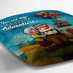 Couple Gift You Are My Greatest Adventure - Personalized Couple Throw Pillow – view 5