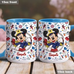 Family Cruise Trip - Personalized Mouse Accent Mug – view 4