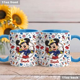 Family Cruise Trip - Personalized Mouse Accent Mug – view 3