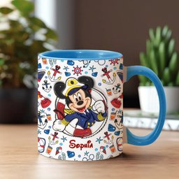 Family Cruise Trip - Personalized Mouse Accent Mug – view 2