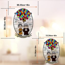 Adventure Is Out There - Personalized Mouse Window Hanging Suncatcher Ornament – view 6
