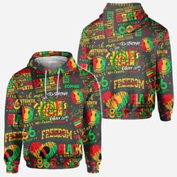 Juneteenth 1865 - Personalized African American All Over Shirt – view 2
