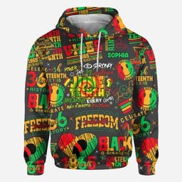 Juneteenth 1865 - Personalized African American All Over Shirt – view 3