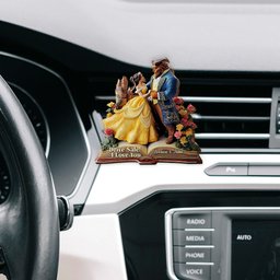 Drive Safe! I Love You - Personalized Couple Shaped Car Visor Clip – view 6