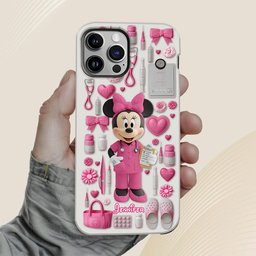 Nursing Is A Work Of Heart - Personalized Nurse Full Print Phone Case – view 5
