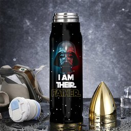 I Am Their Father - Personalized The Force Bullet Tumbler – view 3