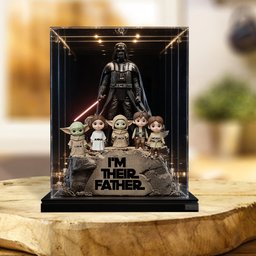 Their Father Grandfather - Personalized The Force Custom Shaped Acrylic Plaque – view 2