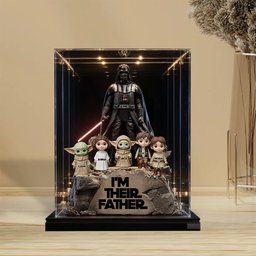 Their Father Grandfather - Personalized The Force Custom Shaped Acrylic Plaque – view 3