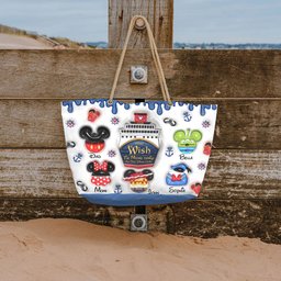 Family Cruising Trip - Personalized Mouse Beach Bag – view 5