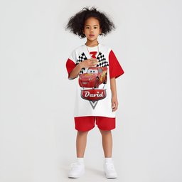 Racing Car - Personalized Cars Kid T-shirt & Shorts – view 2