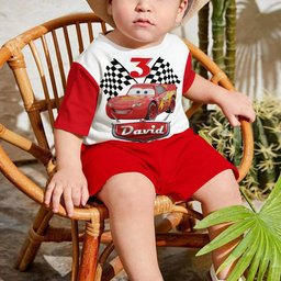 Racing Car - Personalized Cars Kid T-shirt & Shorts – view 7