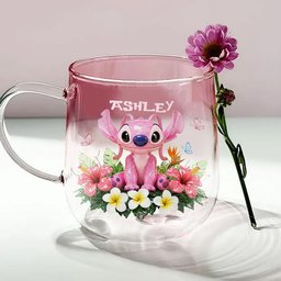 I'm Yours No Return Or Refunds - Personalized Ohana Gradient Glass Mug – view 4