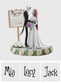 Happy Anniversary - Personalized Nightmare Custom Shaped Acrylic Plaque – view 7