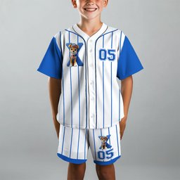 No Job Is Too Big, No Pup Is Too Small - Personalized Paw Patrol Kid Jersey Shirt & Shorts – view 4