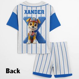 No Job Is Too Big, No Pup Is Too Small - Personalized Paw Patrol Kid Jersey Shirt & Shorts – view 6