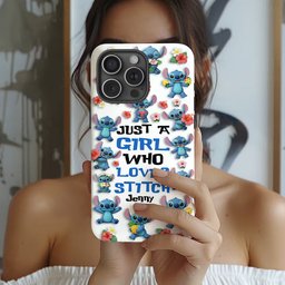 Just A Girl Who Loves Ohana - Personalized Ohana Full Print Phone Case – view 3
