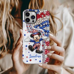 Red And White - Personalized Mouse Full Print Phone Case – view 2