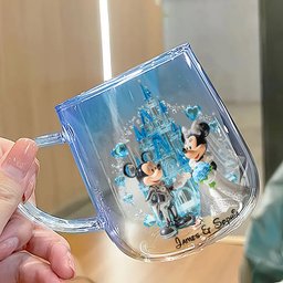 Happily Ever After - Personalized Mouse Gradient Glass Mug – view 3