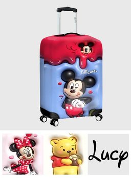 Adventure Together - Personalized Mouse Luggage Cover – view 6