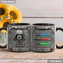 I Am Their Father - Personalized The Force Accent Mug – view 3