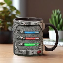 I Am Their Father - Personalized The Force Accent Mug – view 2