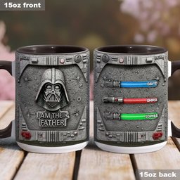 I Am Their Father - Personalized The Force Accent Mug – view 4