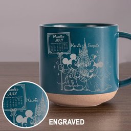 Happily Ever After - Personalized Mouse Engraved Pottery Mug – view 5