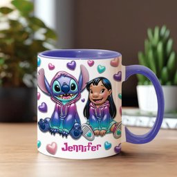 Ohana Means Family - Personalized Ohana Accent Mug – view 2
