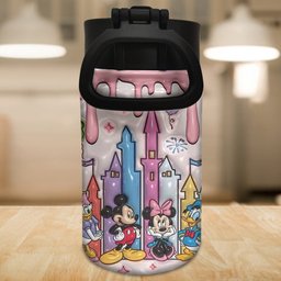 Cute Magic Castle Custom Name - Personalized Mouse Kids Water Bottle – view 3