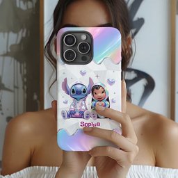 Hologram Ohana Monster - Personalized Ohana Full Print Phone Case – view 3