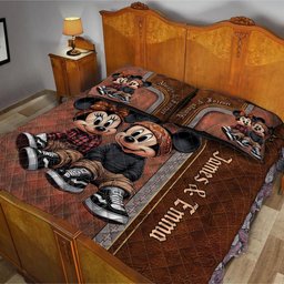 Always And Forever Chicano Mouse Ears - Personalized Mouse Quilt Set – view 5