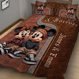 Always And Forever Chicano Mouse Ears - Personalized Mouse Quilt Set – view 3