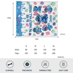 Be You The World Will Adjust - Personalized Autism Awareness Blanket – view 5