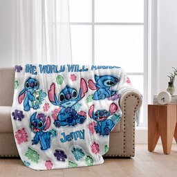 Be You The World Will Adjust - Personalized Autism Awareness Blanket – view 2