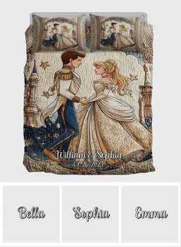 Wedding Anniversarry Gift - Personalized Couple Bedding Set – view 5
