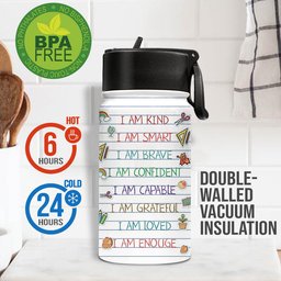 Back To School - Personalized Mouse Kids Water Bottle – view 5
