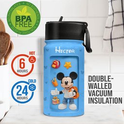 Magical Mouse Ears Ready To Crush School, Fun Gift For Kids - Personalized Mouse Kids Water Bottle – view 5
