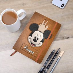 Dream Magic Custom Name - Personalized Mouse Leather Journal – view 6